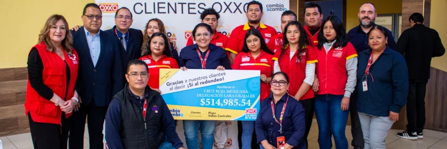 Gracias al programa Cambio X Cambio de OXXO, Cruz Roja Rafael Lara Grajales fortalecerá su ambulancia